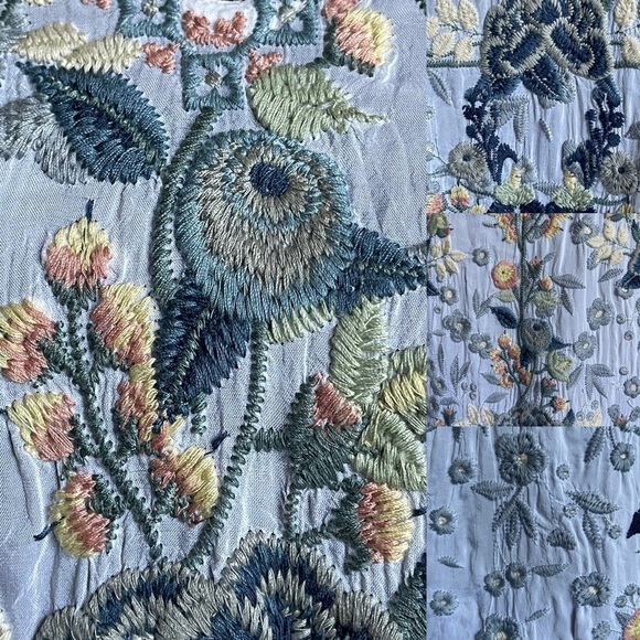 Johnny Was Azalia Floral Embroidered Tunic Top | Size M | NWT Boho Lace Trim - Picture 9 of 13